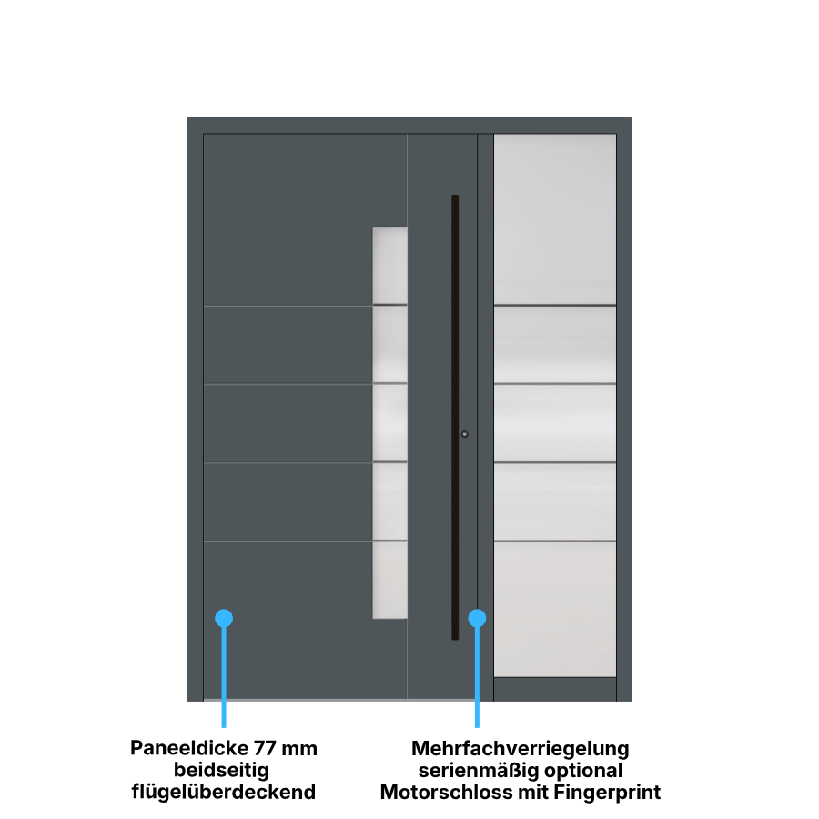 Aluminium Tür außen