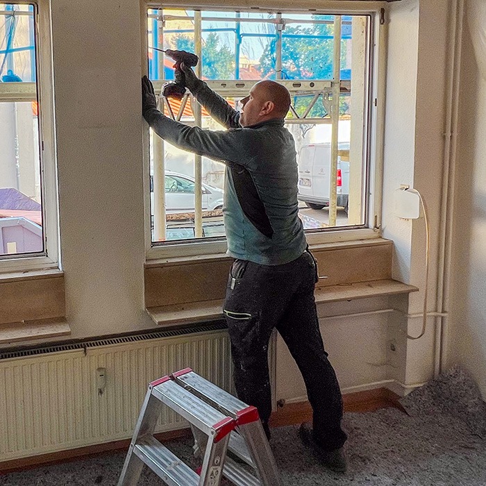 Montage von Kunststofffenstern Montage von Kunststofffenstern